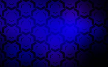 Eğri çizgileri olan koyu mavi vektör arkaplanı.