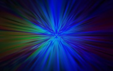 Koyu mavi, yeşil vektör bulanık parlayan soyut arkaplan.