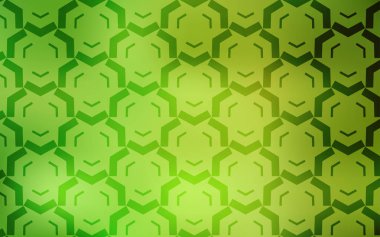 Kavisli çizgilerle Açık Yeşil vektör dokusu.