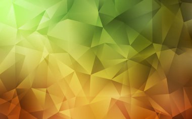 Açık Yeşil, Sarı vektör düşük poli dokusu.