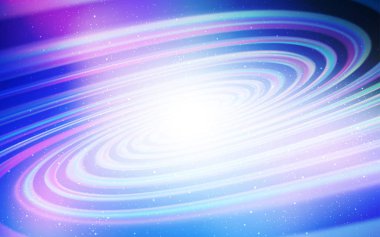 Açık Pembe, Astronomik yıldızlarla mavi vektör arka plan.