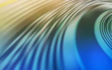 Açık Mavi, bükülmüş çizgilerle yeşil vektör dokusu.