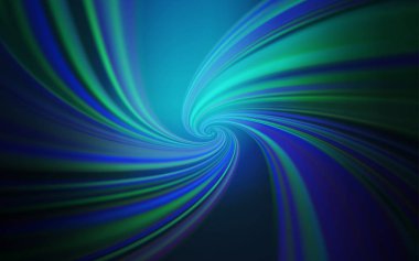 Bükülmüş çizgileri olan koyu mavi vektör şablonu.