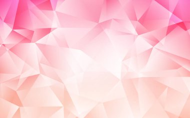 Açık Pembe vektör parlayan üçgen zemin.