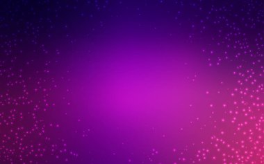 Kozmik yıldız ile koyu mor vektör düzeni.
