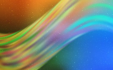 Açık mavi, Samanyolu yıldızlarıyla sarı vektör dokusu.