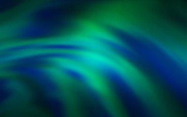 Açık Mavi, bükülmüş çizgilerle yeşil vektör dokusu.