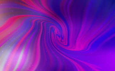 Açık mor, galaksi yıldızları ile pembe vektör arka plan.