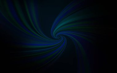 Eğri çizgileri olan koyu mavi vektör deseni.