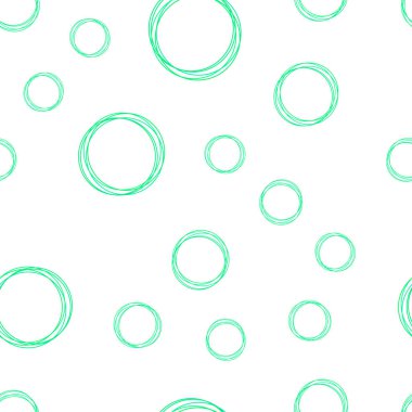 Daire şekilleri ile Açık Yeşil vektör sorunsuz düzeni.