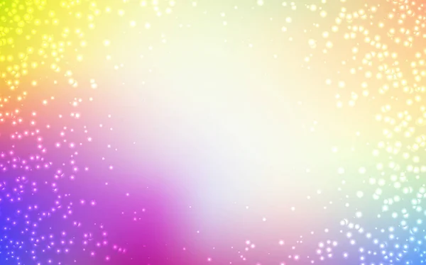 Luz Textura vectorial multicolor con estrellas de la Vía Láctea . — Vector de stock