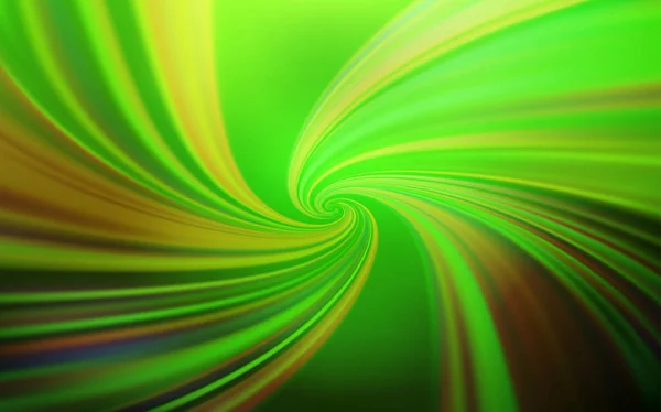 Світло-зелений векторний візерунок з вигнутими лініями . — стоковий вектор
