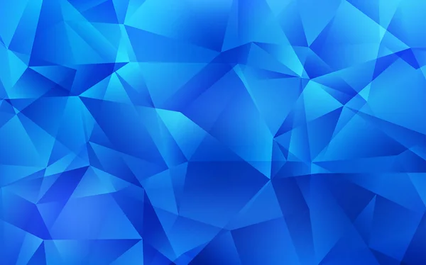 Ljusblå vektor polygon abstrakt layout. — Stock vektor