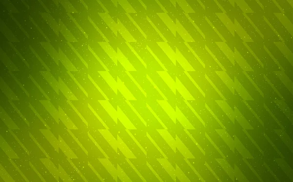 Hellgrünes, gelbes Vektormuster mit scharfen Linien. — Stockvektor