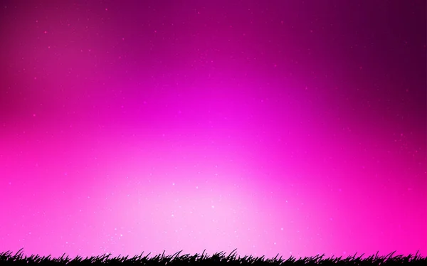 Textura vectorial rosa claro con estrellas de Vía Láctea . — Vector de stock