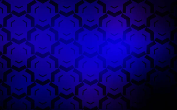 Fondo vectorial azul oscuro con líneas curvas. — Vector de stock