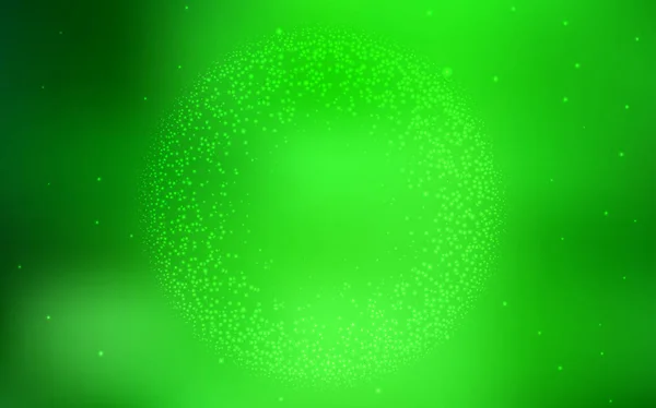 Fond vectoriel vert clair avec étoiles astronomiques . — Image vectorielle