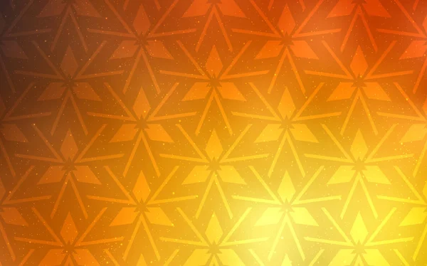 Heller orangefarbener Vektorhintergrund mit polygonalem Stil. — Stockvektor