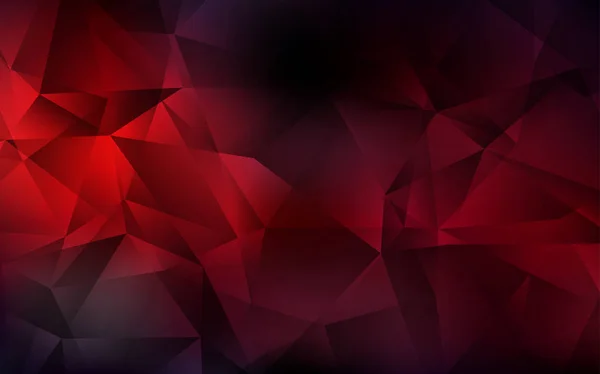 Modèle polygonal abstrait vecteur rouge foncé . — Image vectorielle