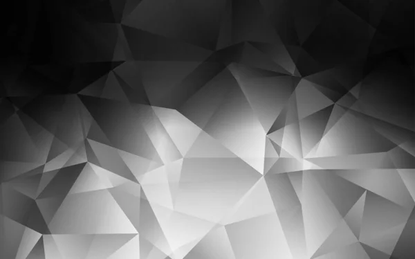 濃い灰色のベクトル勾配の三角形パターン. — ストックベクタ