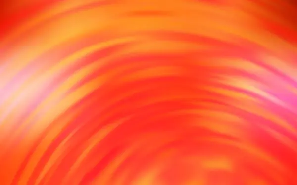 Leicht orangefarbenes Vektormuster mit gebogenen Linien. — Stockvektor