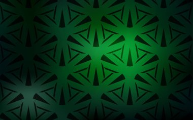  kristaller ile şablon, üçgenler.