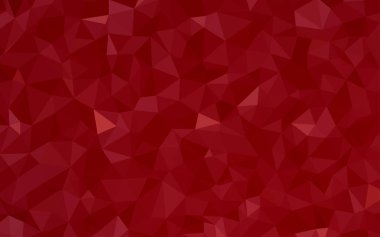 Koyu Kırmızı vektör soyut çokgen şablon.