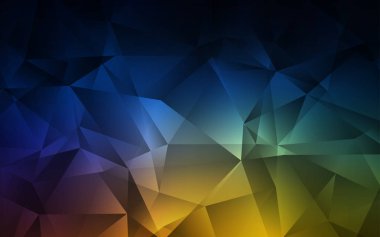 Koyu Çok renkli vektör çokgen şablon.