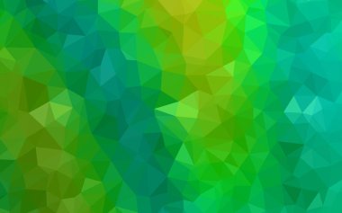 Açık Mavi, Yeşil vektör çokgen arkaplan.