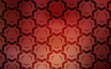 Açık Kırmızı, bükülmüş çizgilerle sarı vektör dokusu.