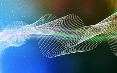 Açık Mavi, Yeşil vektör parlak soyut fon.