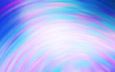 Açık Pembe, eğri çizgileri olan Mavi vektör arkaplanı.