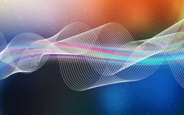 Açık Mavi, Sarı vektör bulanık parlak soyut şablon.