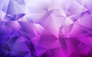 Açık Mor, Pembe vektör poligonal şablon.