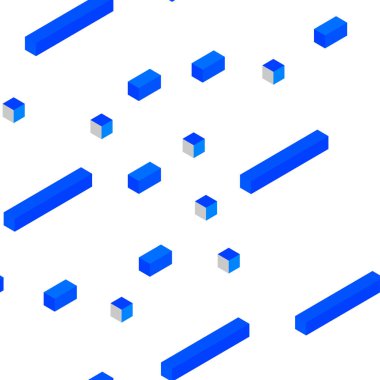 Açık Mavi vektör sorunsuz, eşkenar dörtgen ile izometrik şablon.