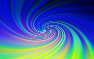 Açık Mavi, eğri çizgileri olan yeşil vektör arkaplanı.