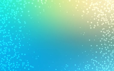 Açık mavi, Samanyolu yıldızlar ile yeşil vektör doku.