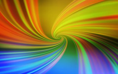 Açık Mavi, Eğri çizgilerle sarı vektör düzeni.