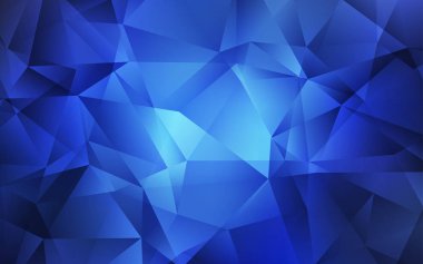 Hafif mavi vektör soyut poligonal desen.