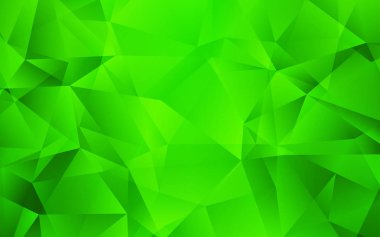 Açık Yeşil Vektör çokgen yerleşimi.