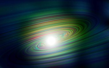 Koyu Yeşil, Astronomik yıldızlarla sarı vektör arka plan.