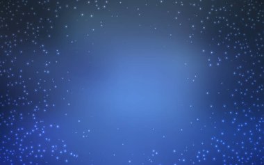 Gece gökyüzü desenle koyu mavi vektör yıldız.