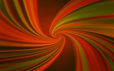 Bükülmüş çizgileri olan Açık Turuncu vektör şablonu.