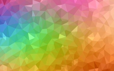 Açık Çok renkli vektör çokgen soyut arka plan.