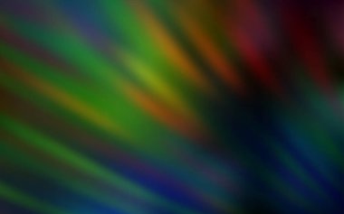 Keskin çizgilerle koyu çok renkli vektör deseni.