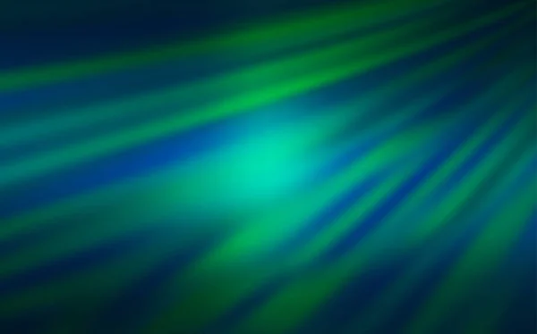 Hellblau, Grün Vektor bunt Unschärfe Hintergrund. — Stockvektor