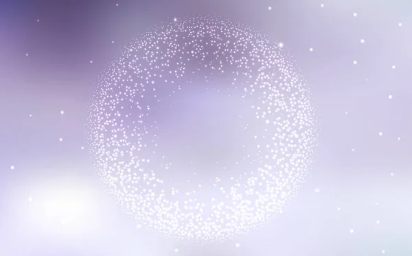 Light Purple vector background with galaxy stars. — Stock Vector