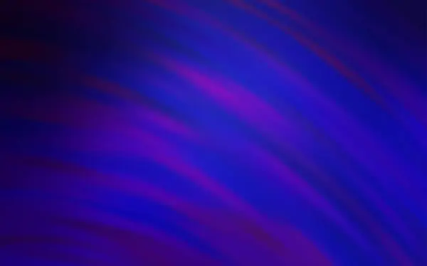 Mörk lila vektor bakgrund med böjda linjer. — Stock vektor
