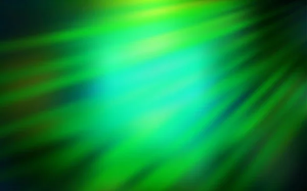 Vector verde oscuro difuminado brillo fondo abstracto. — Vector de stock
