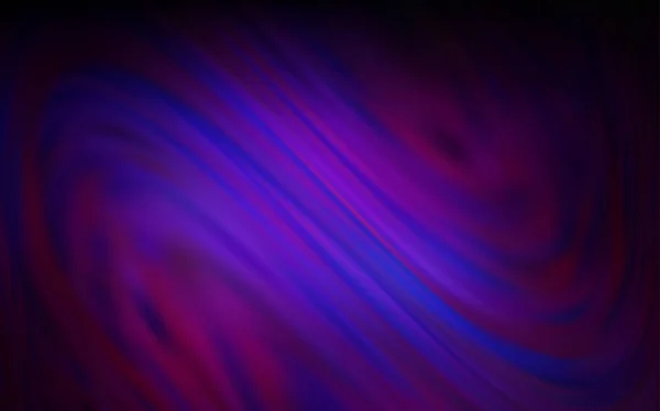 Dunkelrosa, blauer Vektor verschwommenes helles Muster. — Stockvektor